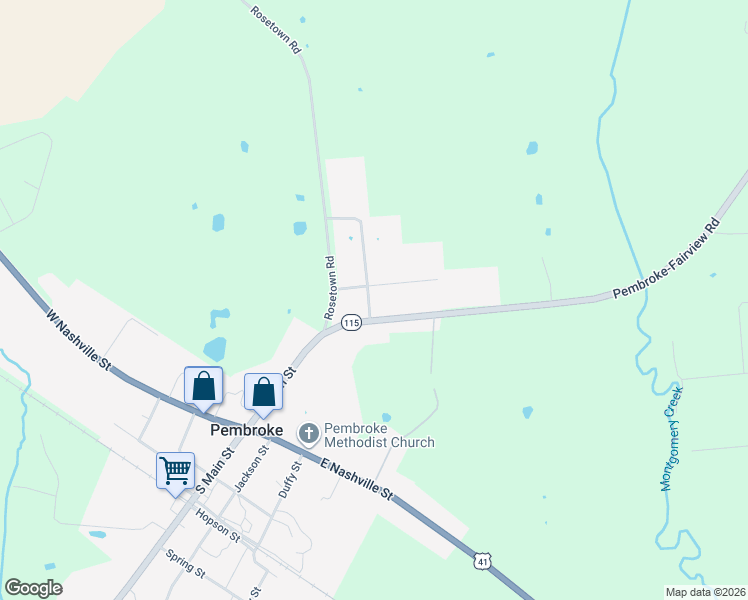 map of restaurants, bars, coffee shops, grocery stores, and more near 295-319 Nichols Road in Pembroke