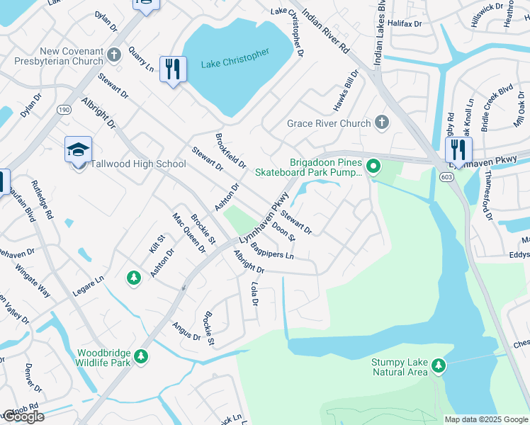 map of restaurants, bars, coffee shops, grocery stores, and more near 5408 Doon Street in Virginia Beach