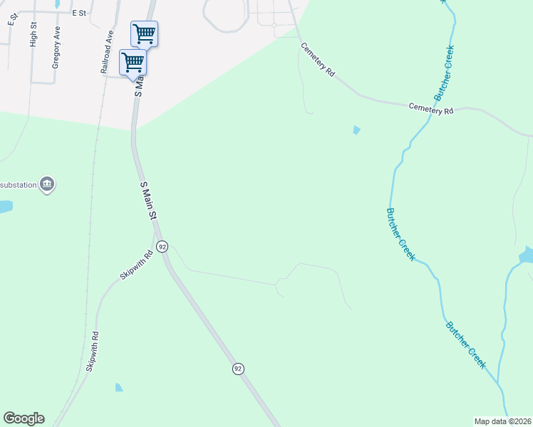 map of restaurants, bars, coffee shops, grocery stores, and more near in Chase City