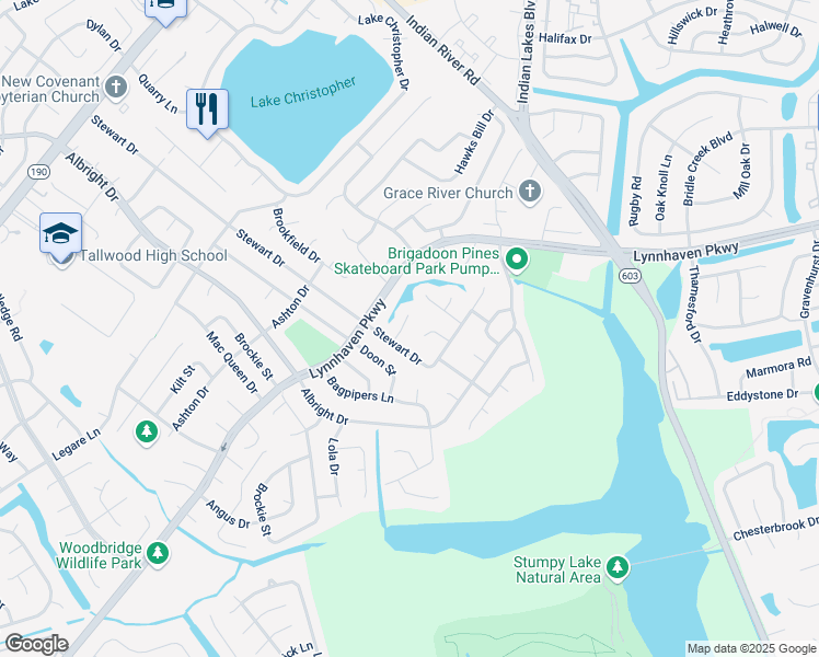 map of restaurants, bars, coffee shops, grocery stores, and more near 1512 Rosewood Court in Virginia Beach