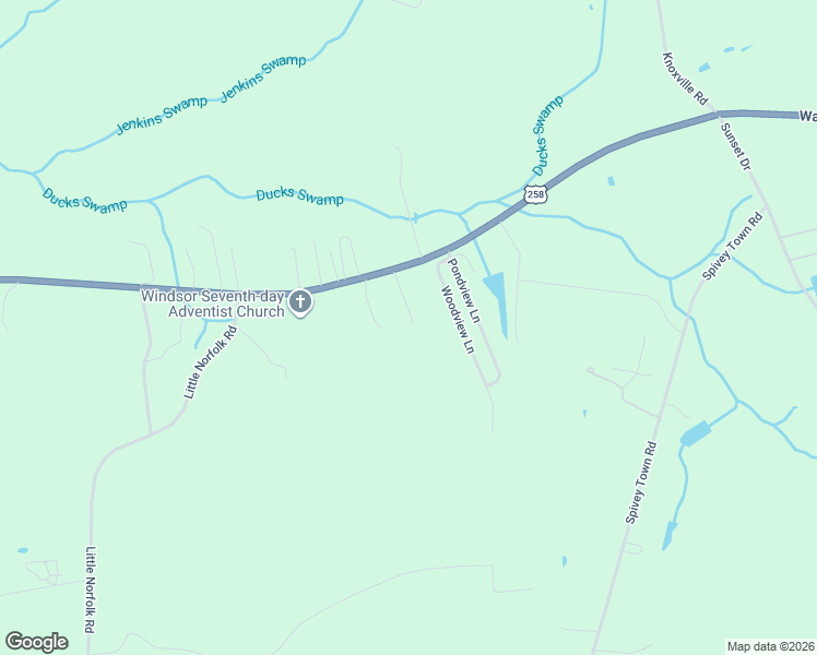 map of restaurants, bars, coffee shops, grocery stores, and more near 26255 Walters Highway in Windsor