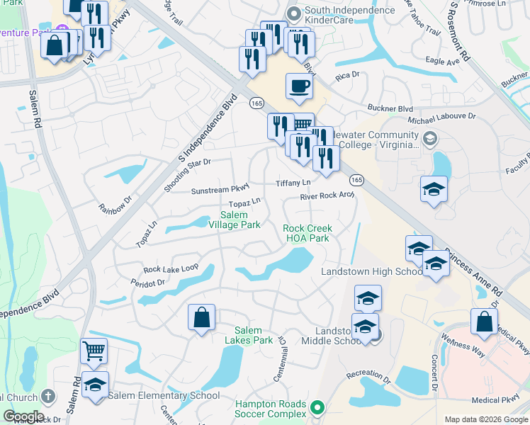 map of restaurants, bars, coffee shops, grocery stores, and more near 1768 Turquoise Court in Virginia Beach