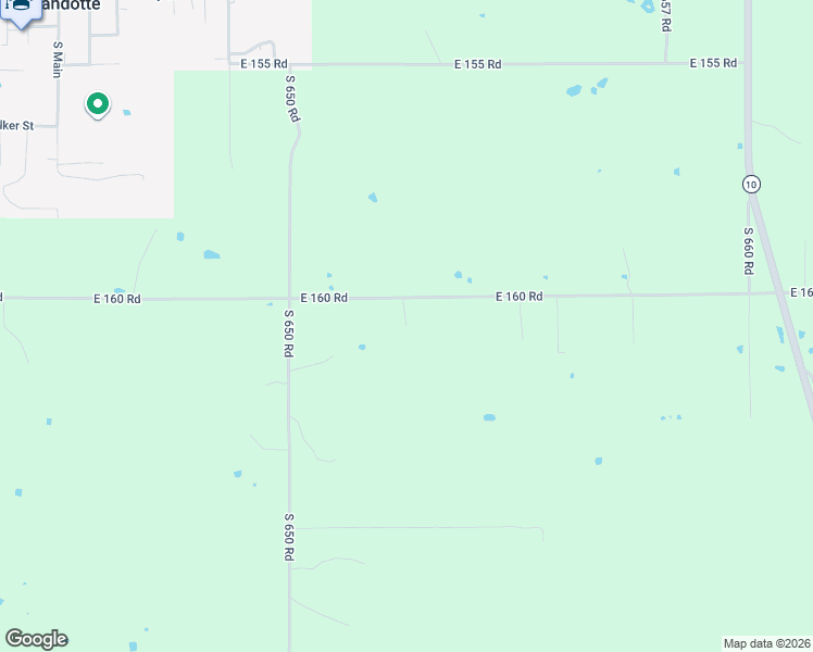 map of restaurants, bars, coffee shops, grocery stores, and more near 16998 South 655 Road in Wyandotte