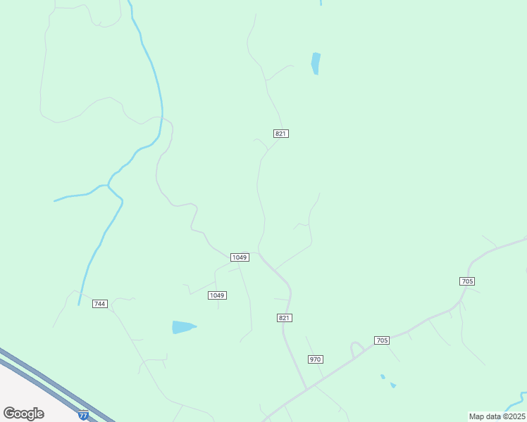 map of restaurants, bars, coffee shops, grocery stores, and more near State Road 821 in Carroll County