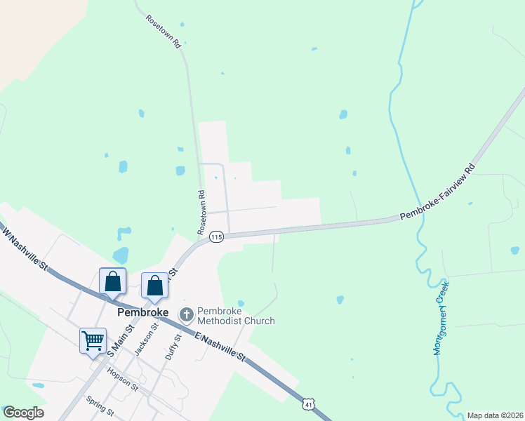 map of restaurants, bars, coffee shops, grocery stores, and more near 295 Nichols Road in Pembroke