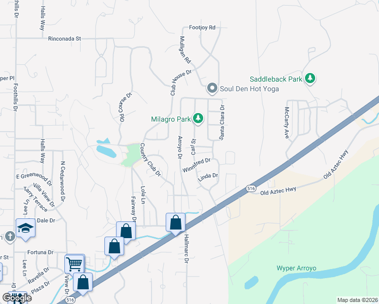 map of restaurants, bars, coffee shops, grocery stores, and more near 5801 Carl Street in Farmington