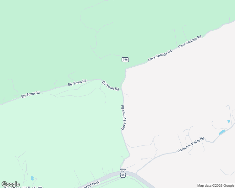 map of restaurants, bars, coffee shops, grocery stores, and more near State Route 621 in Pennington Gap