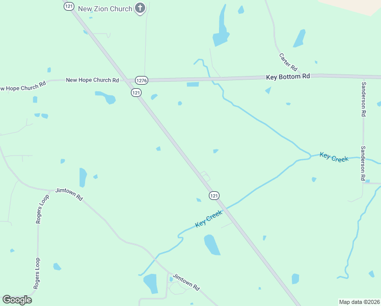 map of restaurants, bars, coffee shops, grocery stores, and more near 3458-4532 Highway 121 in Mayfield