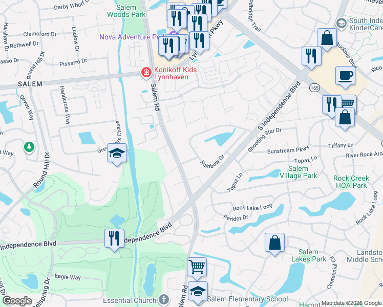 map of restaurants, bars, coffee shops, grocery stores, and more near 4089 Rainbow Drive in Virginia Beach