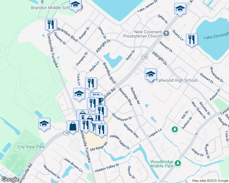 map of restaurants, bars, coffee shops, grocery stores, and more near 1734 Jude Court in Virginia Beach