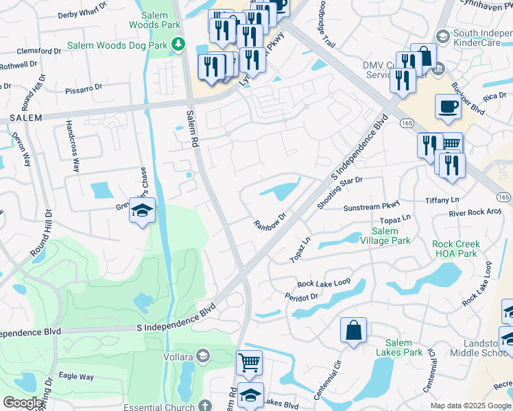 map of restaurants, bars, coffee shops, grocery stores, and more near 1701 Mercury Court in Virginia Beach