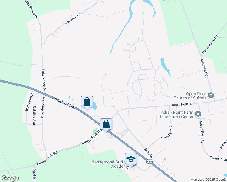 map of restaurants, bars, coffee shops, grocery stores, and more near 1013 Greene Chapel Road in Suffolk
