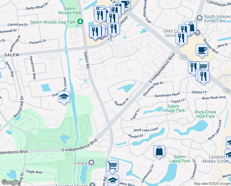 map of restaurants, bars, coffee shops, grocery stores, and more near 1701 Mercury Court in Virginia Beach