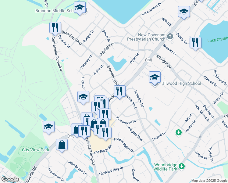 map of restaurants, bars, coffee shops, grocery stores, and more near 1734 Jude Court in Virginia Beach