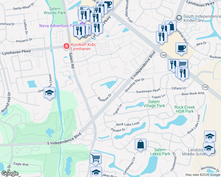 map of restaurants, bars, coffee shops, grocery stores, and more near 3956 Rainbow Drive in Virginia Beach