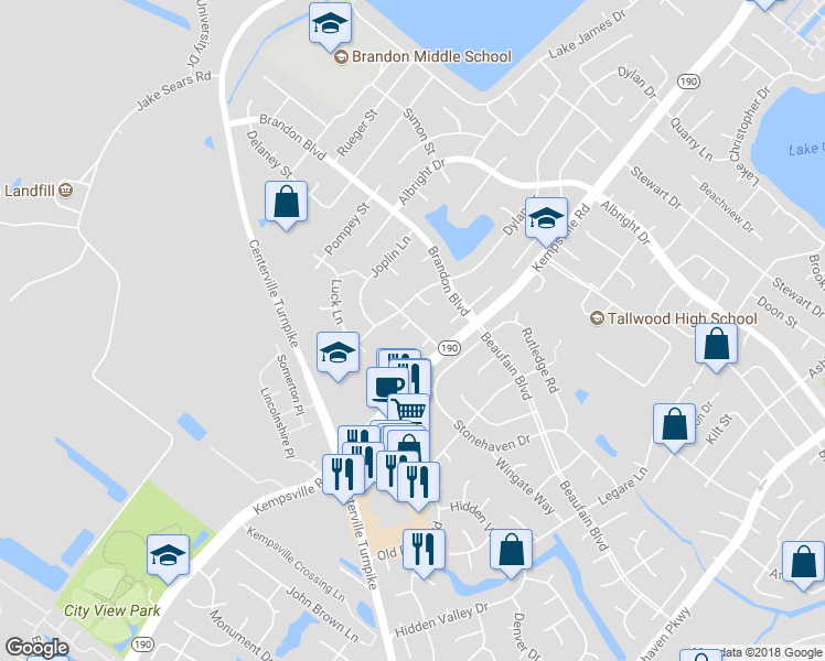 map of restaurants, bars, coffee shops, grocery stores, and more near 1700 Willwood Court in Virginia Beach