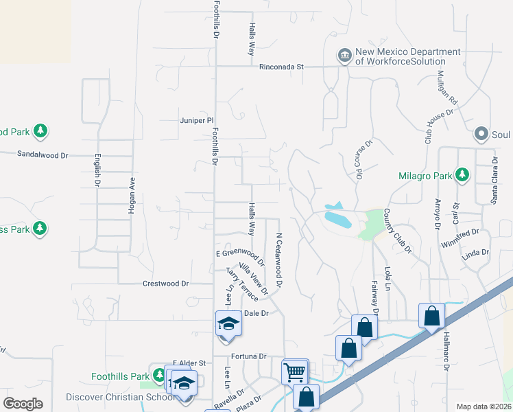map of restaurants, bars, coffee shops, grocery stores, and more near 5910 Halls Way in Farmington