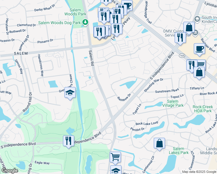 map of restaurants, bars, coffee shops, grocery stores, and more near 1805 Galaxy Court in Virginia Beach