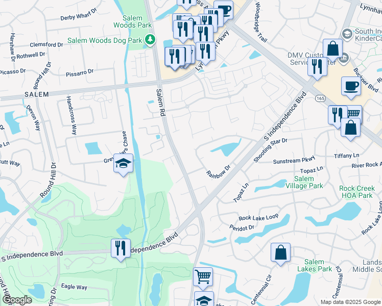 map of restaurants, bars, coffee shops, grocery stores, and more near 1805 Galaxy Court in Virginia Beach