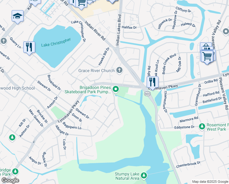 map of restaurants, bars, coffee shops, grocery stores, and more near 5201 Middlesboro Court in Virginia Beach