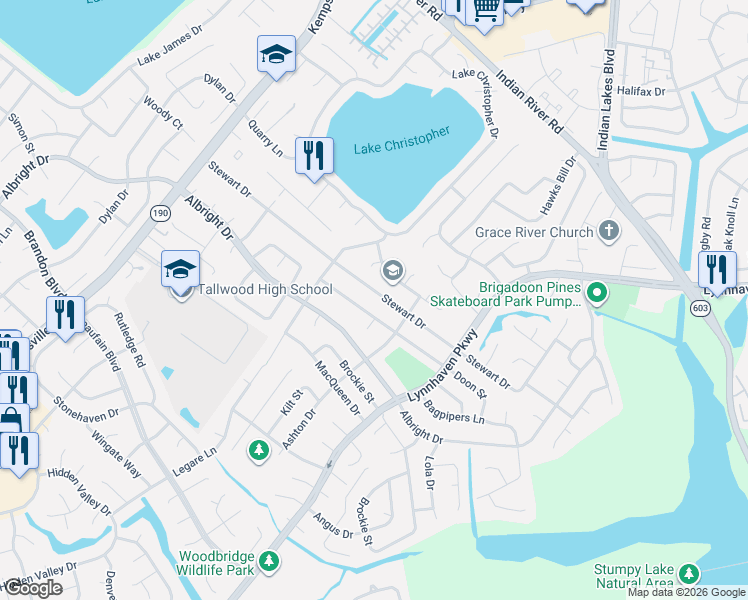 map of restaurants, bars, coffee shops, grocery stores, and more near 5459 Doon Street in Virginia Beach