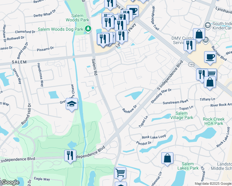 map of restaurants, bars, coffee shops, grocery stores, and more near 1800 Galaxy Court in Virginia Beach