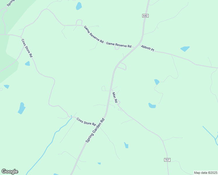 map of restaurants, bars, coffee shops, grocery stores, and more near 3760 Spring Garden Road in Chatham