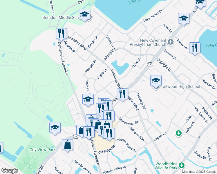 map of restaurants, bars, coffee shops, grocery stores, and more near 1700 Willwood Court in Virginia Beach