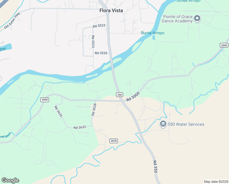 map of restaurants, bars, coffee shops, grocery stores, and more near 100-144 County Road 350 in Aztec