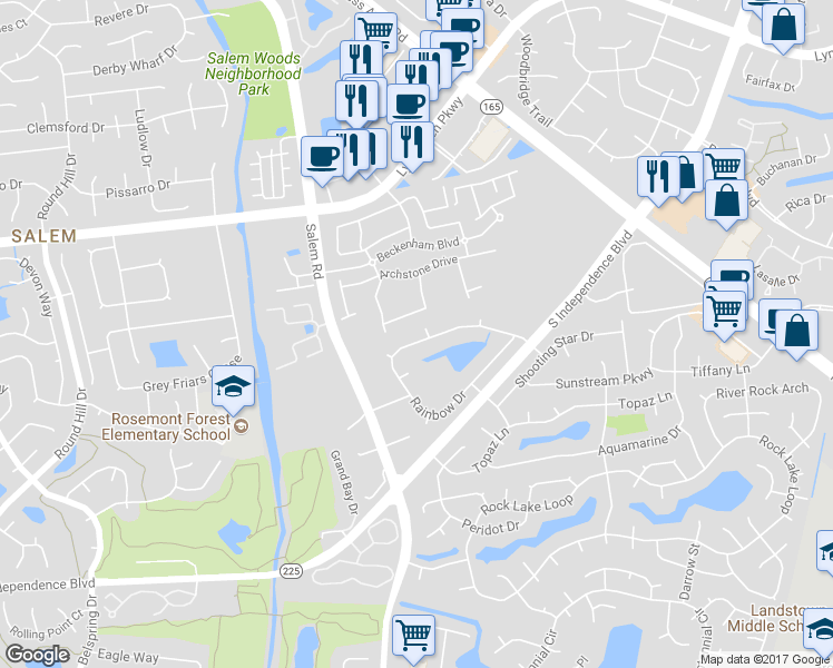 map of restaurants, bars, coffee shops, grocery stores, and more near 4117 Rainbow Drive in Virginia Beach