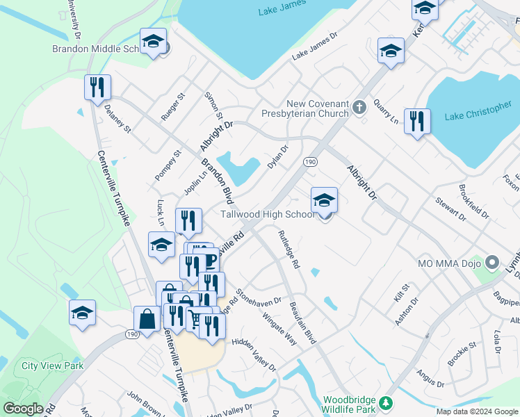 map of restaurants, bars, coffee shops, grocery stores, and more near 1708 Zimmerman Court in Virginia Beach
