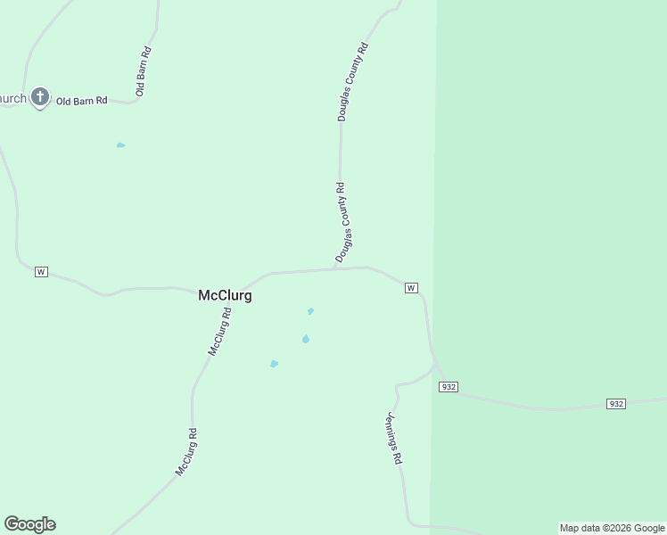 map of restaurants, bars, coffee shops, grocery stores, and more near 101 Douglas County Road in Ava
