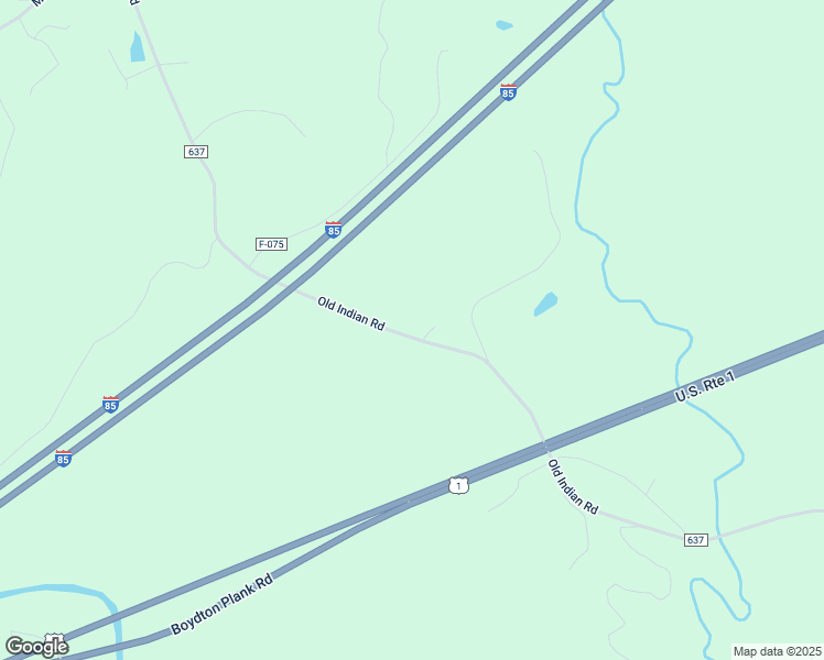 map of restaurants, bars, coffee shops, grocery stores, and more near 1217 Old Indian Road in Brodnax