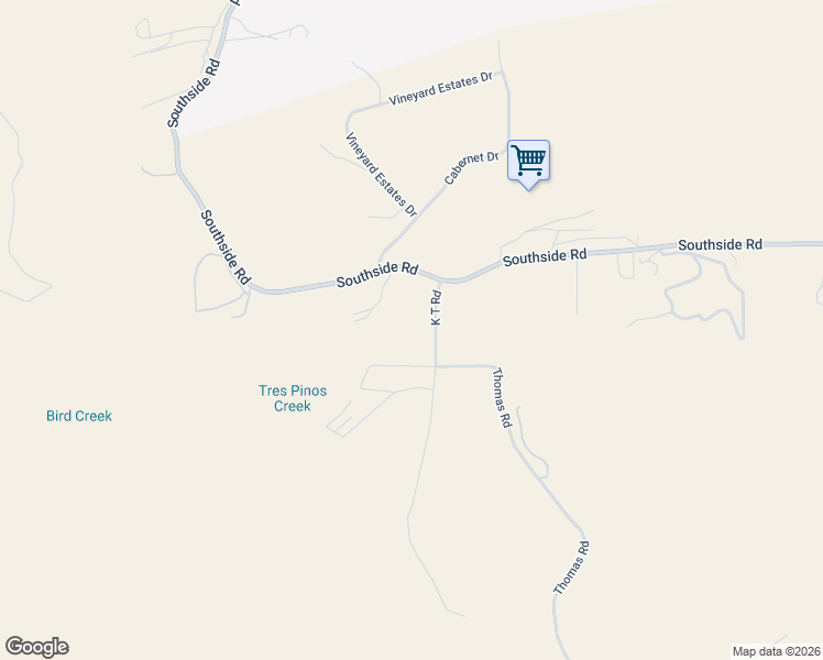 map of restaurants, bars, coffee shops, grocery stores, and more near 200 Thomas Road in Hollister