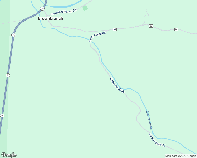 map of restaurants, bars, coffee shops, grocery stores, and more near 652 Caney Creek Road in Ava