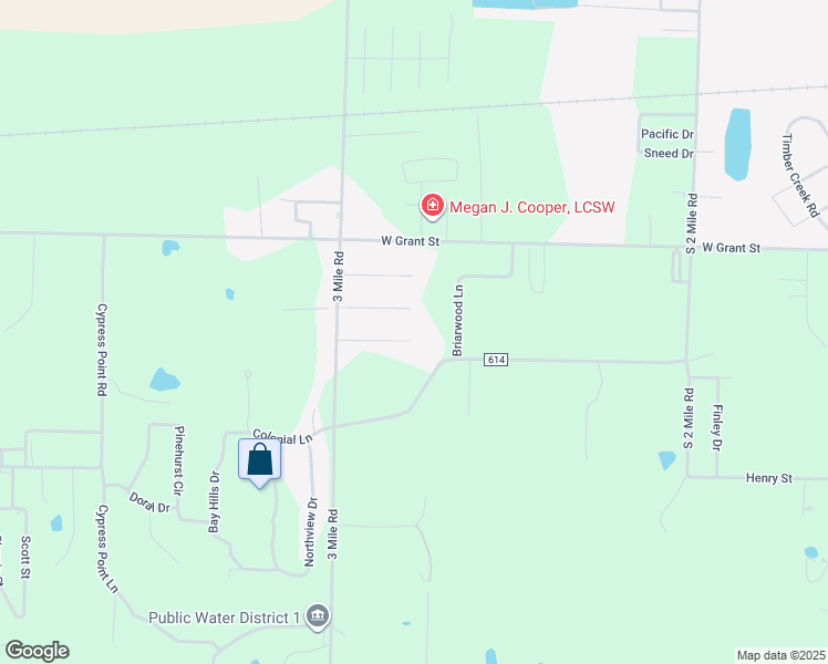 map of restaurants, bars, coffee shops, grocery stores, and more near 15340 Woodcreek Drive in Dexter