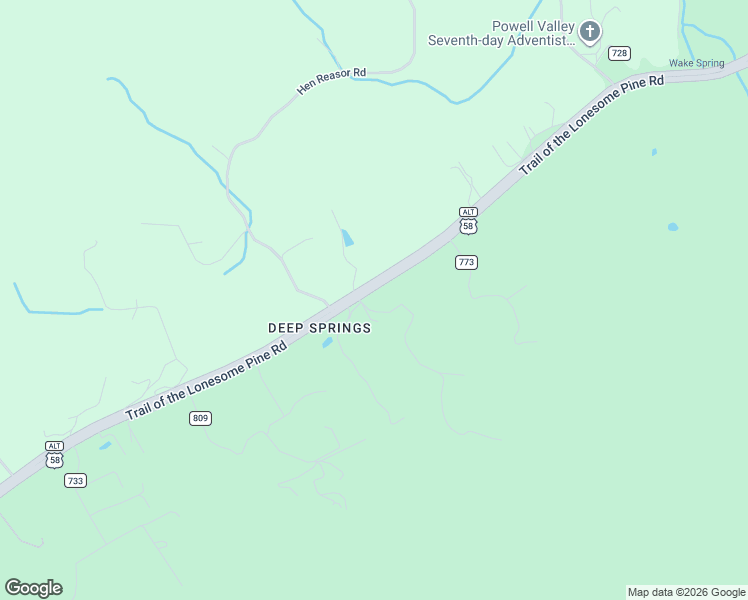 map of restaurants, bars, coffee shops, grocery stores, and more near 51972 Veterans Memorial Highway in Big Stone Gap