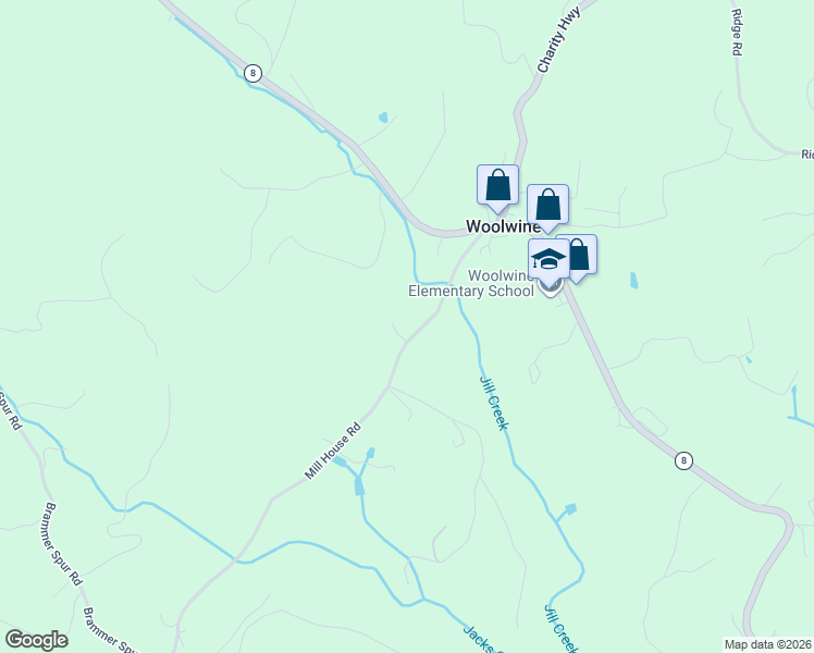 map of restaurants, bars, coffee shops, grocery stores, and more near 3201-3497 Mill House Road in Patrick