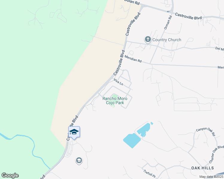 map of restaurants, bars, coffee shops, grocery stores, and more near 9251 Campo De Casa Drive in Castroville