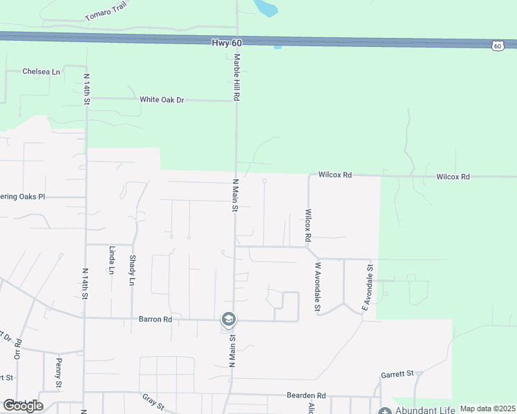 map of restaurants, bars, coffee shops, grocery stores, and more near 2843 Lakeside Drive in Poplar Bluff