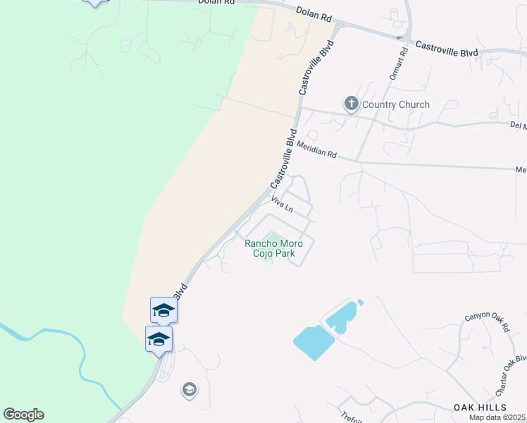 map of restaurants, bars, coffee shops, grocery stores, and more near 9251 Campo De Casa Drive in Castroville