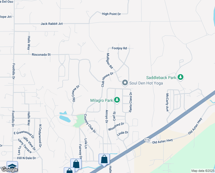 map of restaurants, bars, coffee shops, grocery stores, and more near 6608 Pecos Street in Farmington