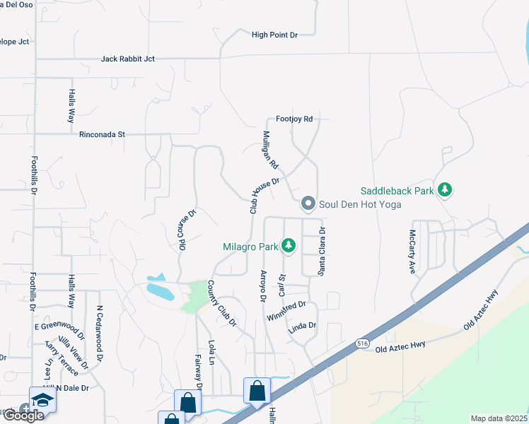map of restaurants, bars, coffee shops, grocery stores, and more near 6608 Pecos Street in Farmington