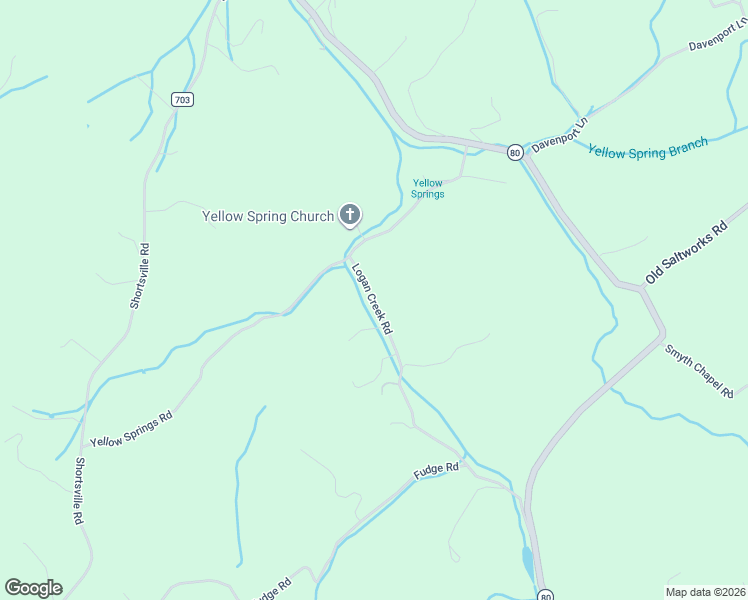 map of restaurants, bars, coffee shops, grocery stores, and more near 11204 Logan Creek Road in Meadowview