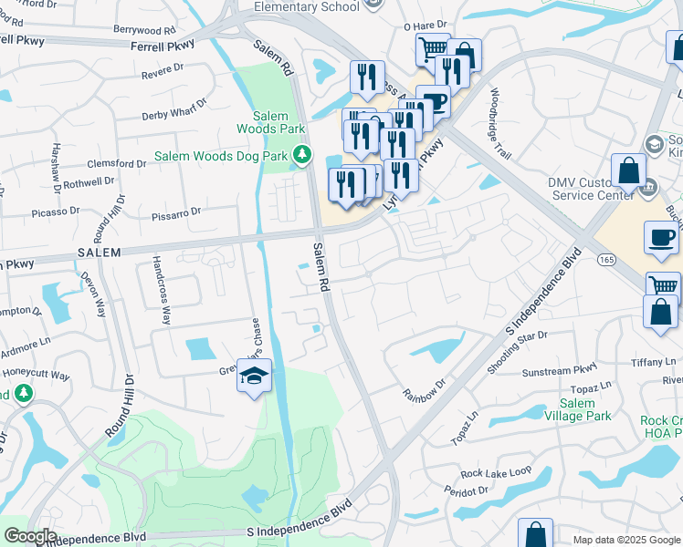 map of restaurants, bars, coffee shops, grocery stores, and more near 4212 Archstone Drive in Virginia Beach