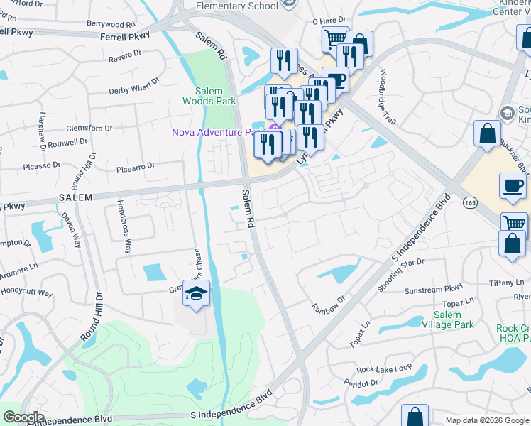 map of restaurants, bars, coffee shops, grocery stores, and more near 4212 Archstone Drive in Virginia Beach