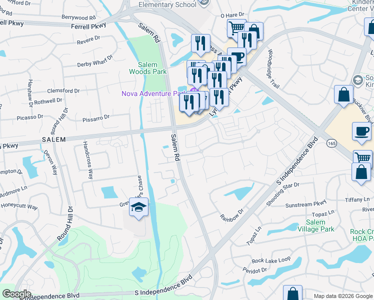 map of restaurants, bars, coffee shops, grocery stores, and more near 4212 Archstone Drive in Virginia Beach
