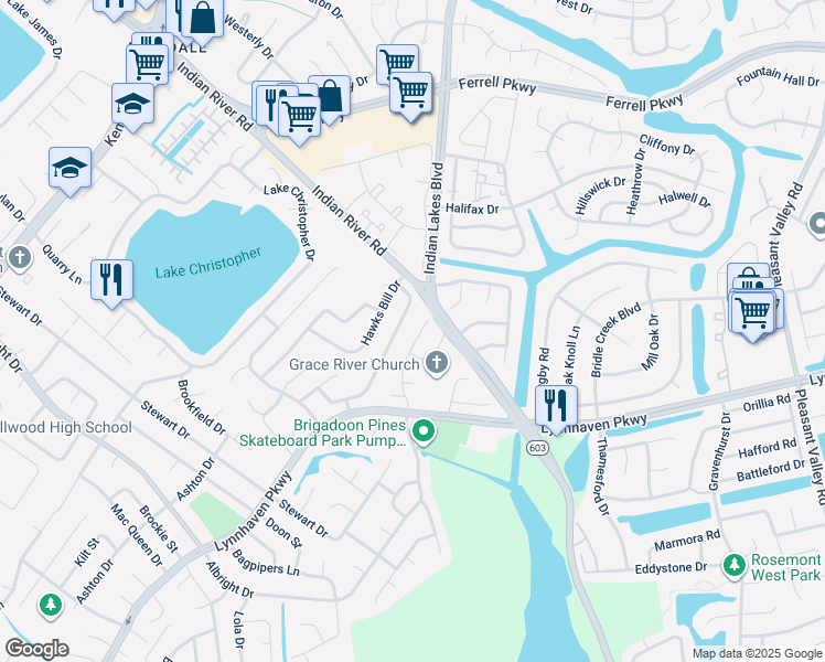 map of restaurants, bars, coffee shops, grocery stores, and more near 1617 Sinking Creek Drive in Virginia Beach