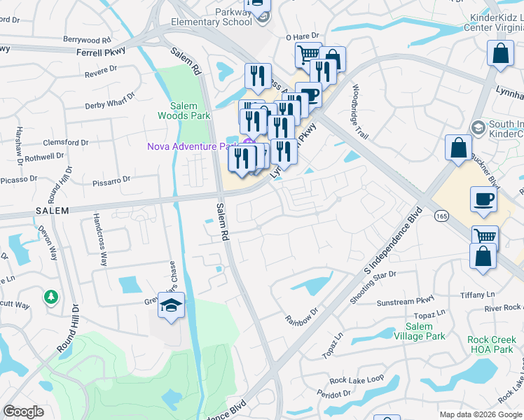 map of restaurants, bars, coffee shops, grocery stores, and more near 4233 Turnworth Arch in Virginia Beach