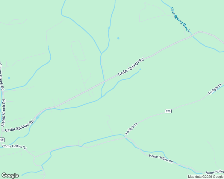 map of restaurants, bars, coffee shops, grocery stores, and more near 499 Cedar Springs Road in Sugar Grove